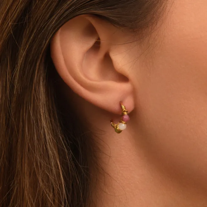 Panarea hoop earrings - multicoloured