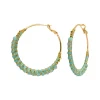 Panarea hoop earrings - turquoise
