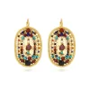 Persian oval earrings - multicolored