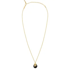 Positano adjustable pendant necklace - grey mother-of-pearl