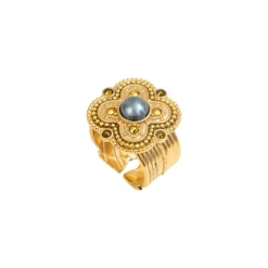 Positano adjustable ring - white