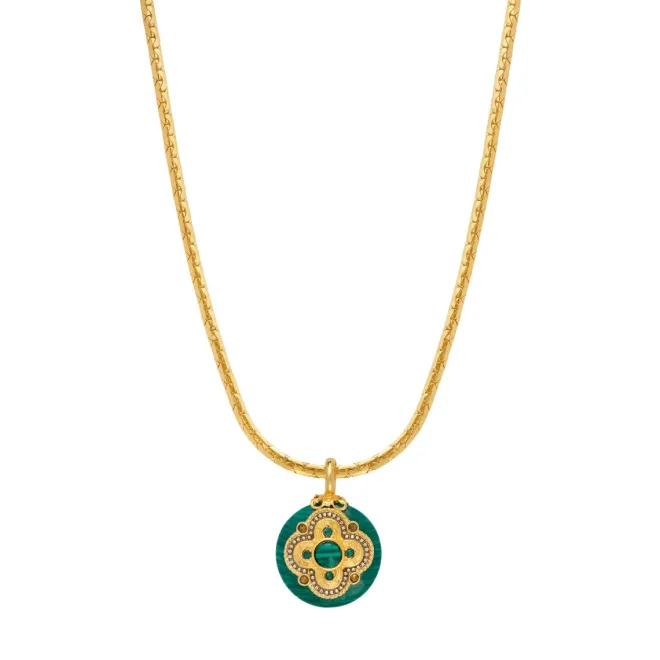 Positano pendant necklace - green