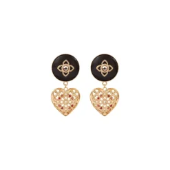 Prestige clip-on earrings - red