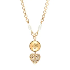 Prestige pendant necklace - gold
