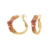 Salina hoop earrings - roses