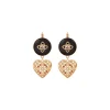 Sleeper earrings - red