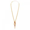 Soleil mid-length thin necklace - pink