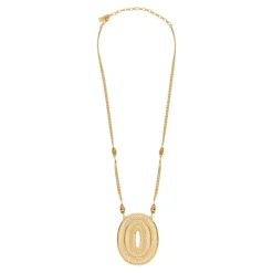 Sophisticated Noor pendant necklace - gold