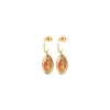 Sun hoop earrings - roses