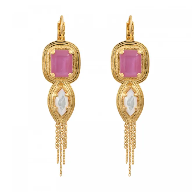 Sun sleeper earrings - roses