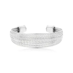 Tess bangle bracelet - silver