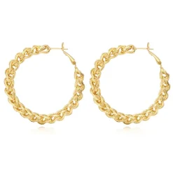 Tess hoop earrings - gold