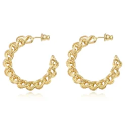 Tess hoop earrings - gold