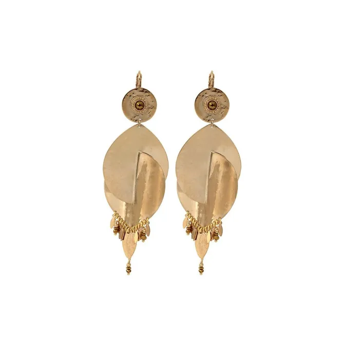 Toi&Moi sleeper earrings - gold