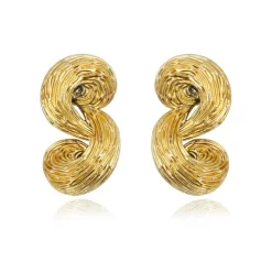 Zaza clip-on earrings - gold