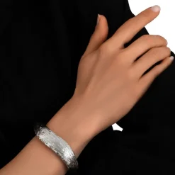 Zaza cuff bracelet - silver