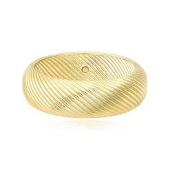 Zaza grooved bangle bracelet - gold