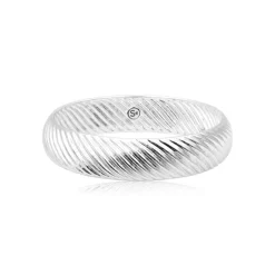 Zaza lightweight bangle bracelet - silver