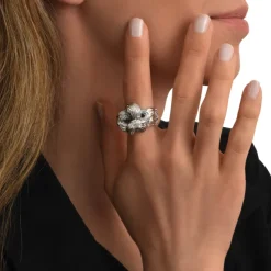 Zaza wide ring - silver